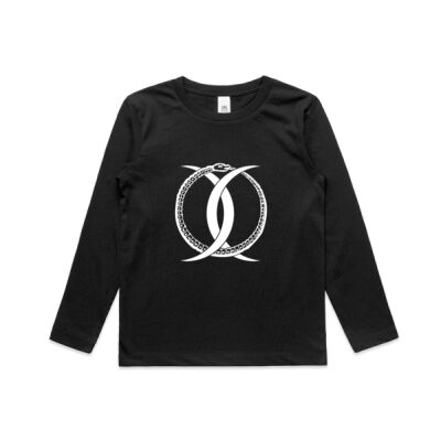 Kids long sleeve shirt White Logo Thumbnail